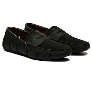 Mens Black SWIMS Penny Loafers 10 1/2 but fits Size 10??